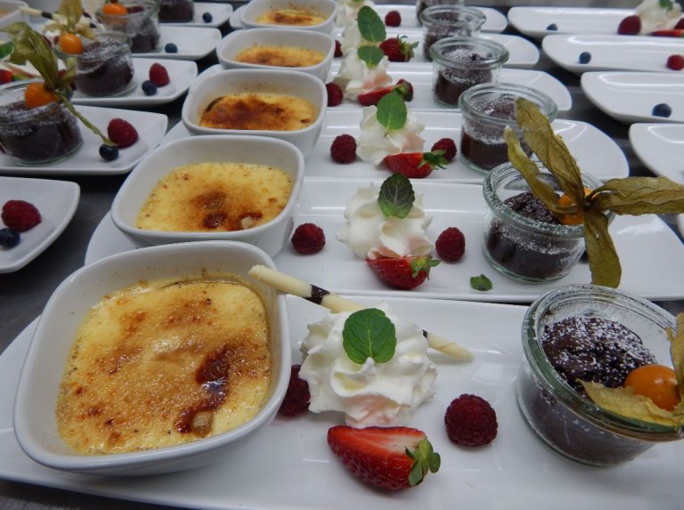 Gastronomie Stadthalle Nachspeise