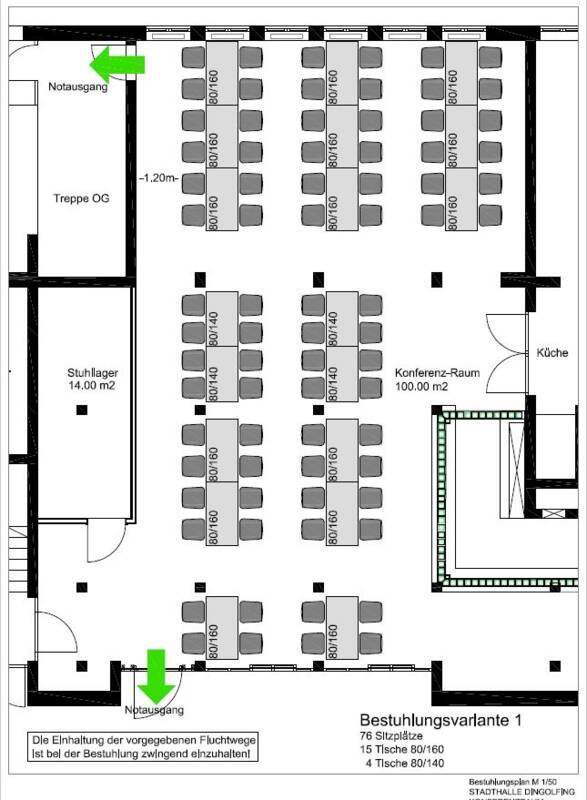 Bestuhlungsplan Konferenzraum Ums Eck Variante 1